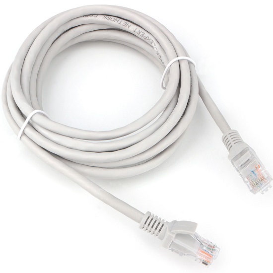 Патч-корд  3.0м CABLEXPERT PP31-3M LSZH UTP, кат.5e, серый, литой, многожильный