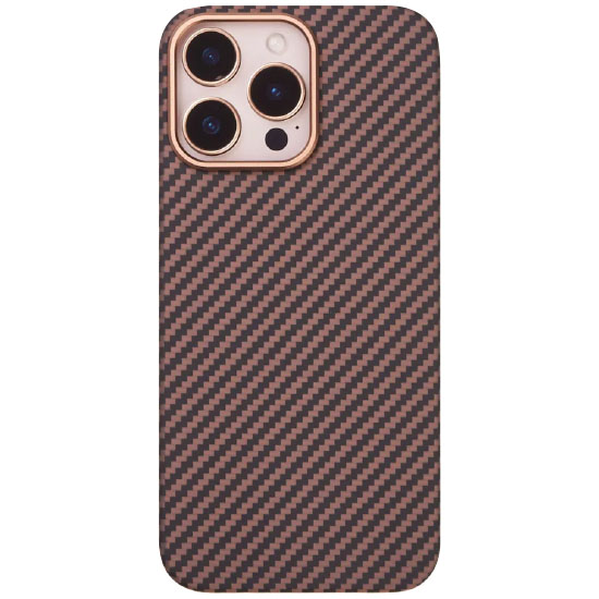Задняя накладка KEEPHONE KEVILAR MAGSAFE для iPhone 16 PRO MAX BRONZE