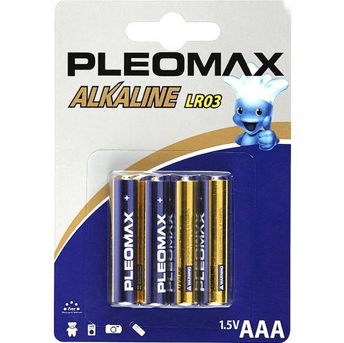 Элемент питания SAMSUNG Pleomax LR03 BL-4