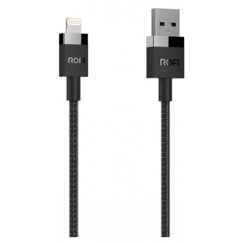 Кабель Lightning <--> Type-C  1.0м ROFI C94 (Серия Perfume) Черный