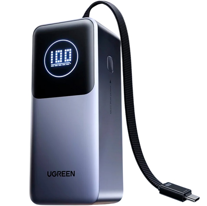 Внешний АКБ UGREEN PB723 (55365B) (20000mAh) серый космос