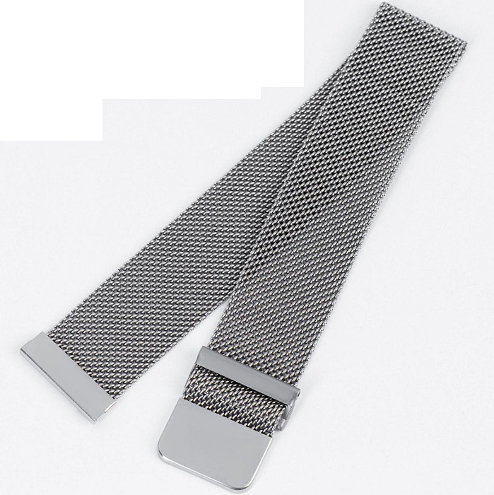 Металлический ремешок для часов "Соломон", 22 мм, l-23 см, хром 6834544