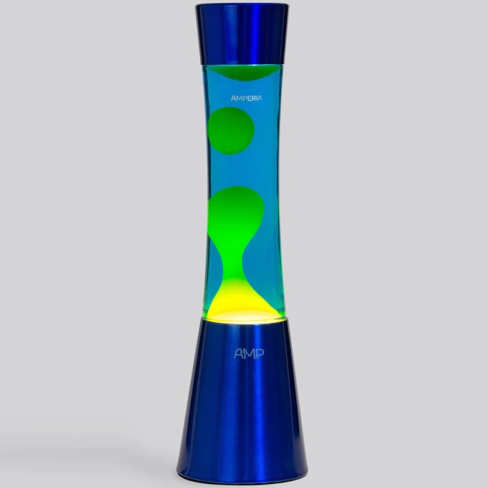 Лава-лампа Amperia Grace Желтая/Синяя (39 см)
