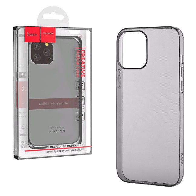 Силиконовый чехол HOCO для iPhone 13 Pro черный (Light Series)