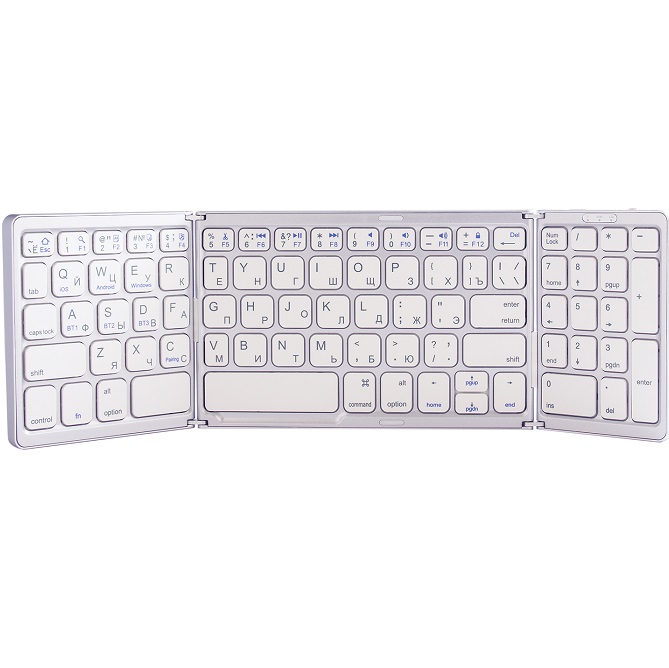 Клавиатура БП B089 серебро