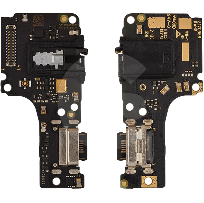 Шлейф (плата) для Xiaomi Redmi Note10 4g/10S/Poco M5s+системный разъем+разъем гарн+мик (100%)