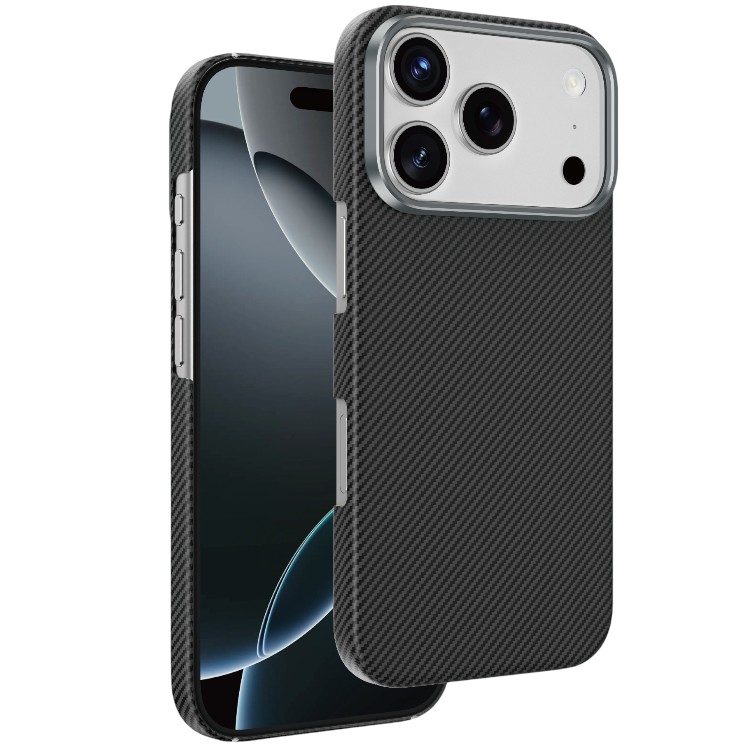 Задняя накладка KEEPHONE KEVILAR SWEDEN 600D MAGSAFE CASE для iPhone 17 PRO MAX (BLACK)