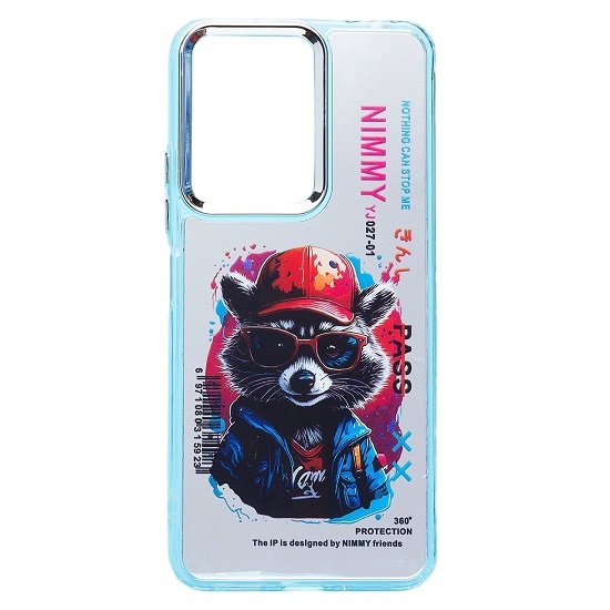 Задняя накладка PC092 для Xiaomi Redmi 13C 5G/Poco M6 5G (енот) (transparent)