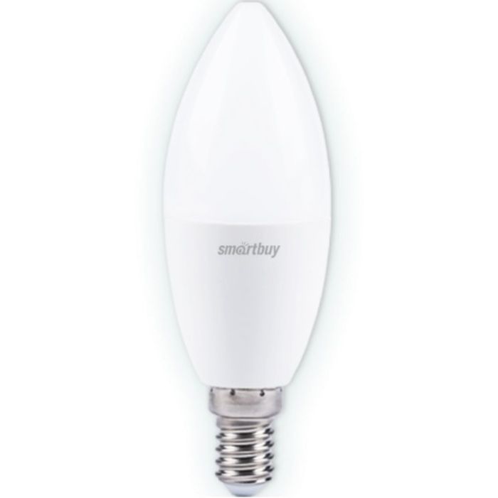 Лампа светодиодная SMARTBUY C37 9.5W/4000K/E27 (свеча, нейтральный свет)