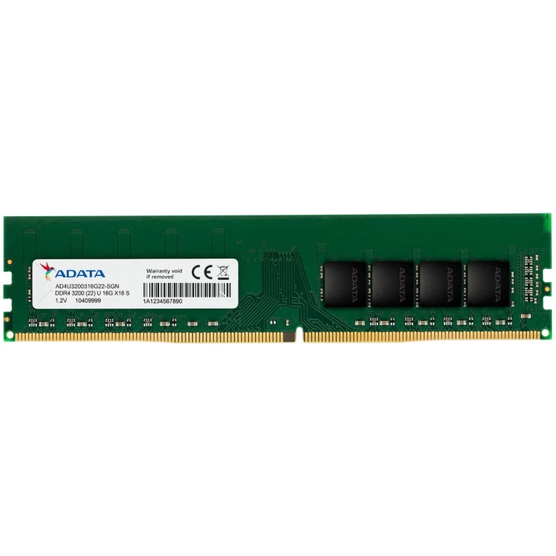 Оперативная память DDR4 8Gb A-Data AD4U32008G22-SGN 3200MHz RTL PC4-25600 CL22 DIMM 288-pin 1.2В single rank