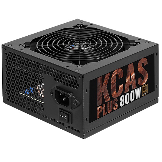 Блок питания 800W AEROCOOL KCAS-800W PLUS 80+ bronze (24+4+4pin) APFC 120mm fan 7xSATA RTL