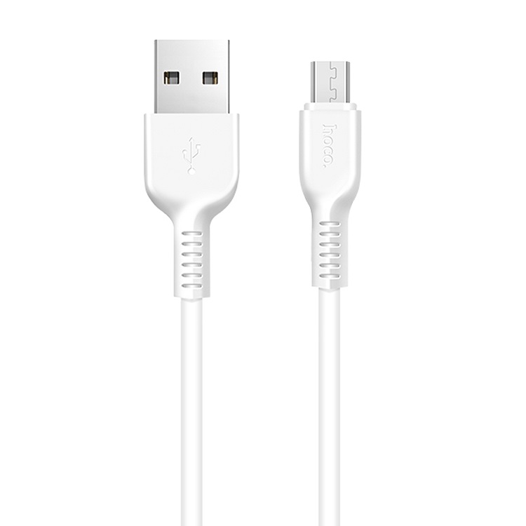 Кабель USB <--> microUSB  1.0м HOCO X13 Easy, белый
