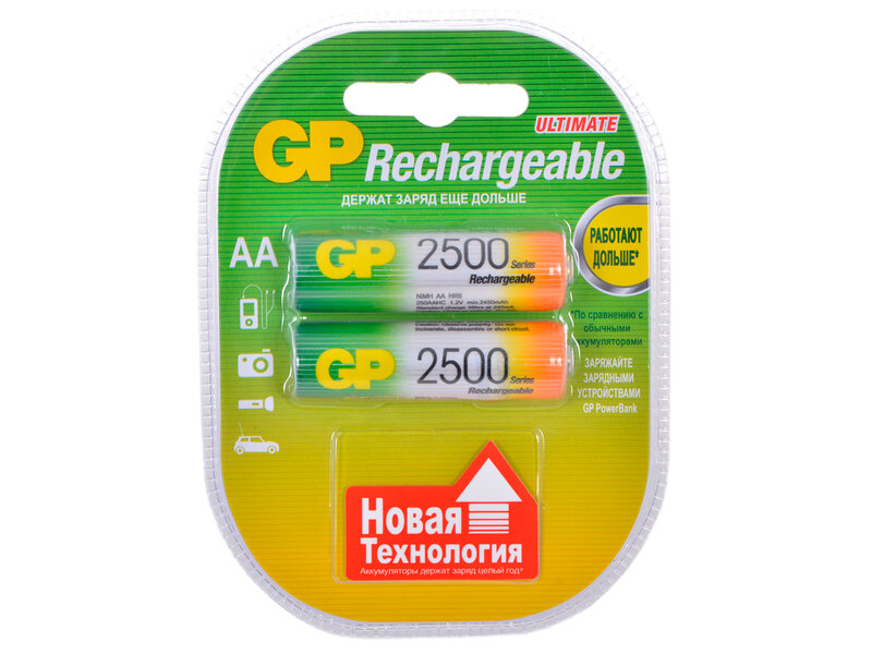 Аккумулятор GP R06 2500 mAh BL-2 в пластиковой упаковке