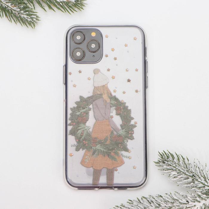 Задняя накладка NONAME для iPhone 11 PRO «Новогодний венок»