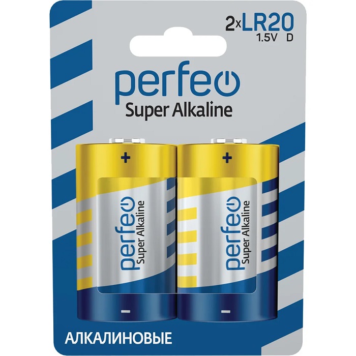 Элемент питания PERFEO LR20 Super Alkaline