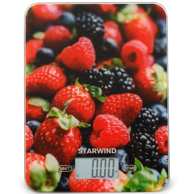 Весы кухонные STARWIND SSK3355 рисунок/ягоды