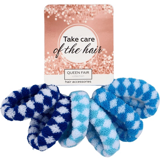 Резинка для волос "Махрушка" (набор 6 шт) геометрия, 3,5 см 10067594