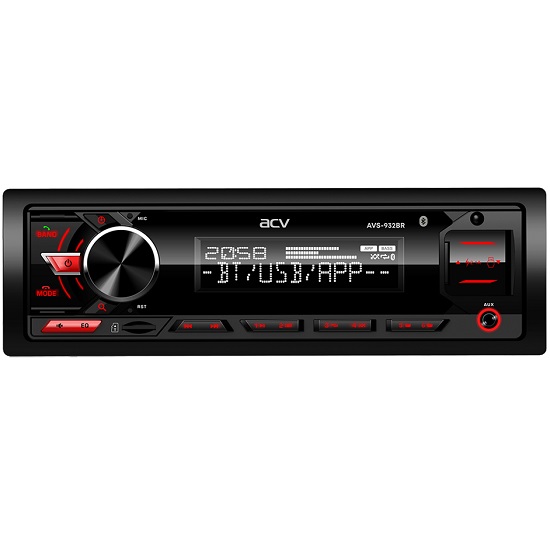 Автомагнитола ACV AVS-932BR красная
