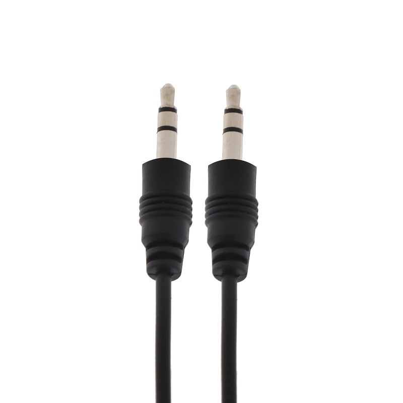 Кабель Jack 3.5 <--> Jack 3.5  1.0м JD-414 черно-белый