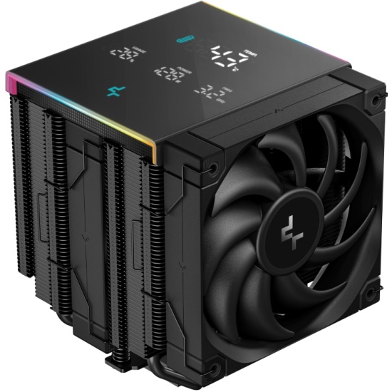 Кулер для процессора DEEPCOOL AK620 DIGITAL PRO черный, 120 мм, алюминий/медь, 1750 об/мин, 25 дБ, 4 pin, 260 Вт, 163 мм