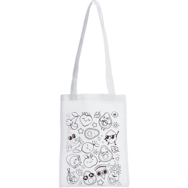 Сумка-Шоппер, раскраска «Фруктики» 20 × 27 см