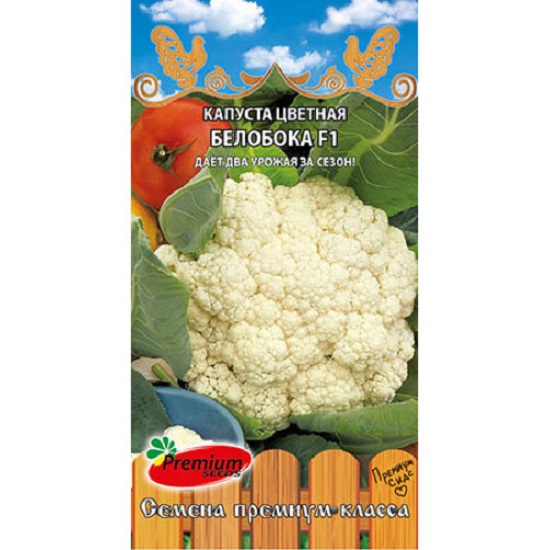 Семена Капуста цветная Белобока F1 Премиум Сидс Ц