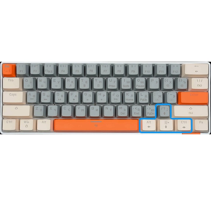 Клавиатура JETACCESS PANTEON T3 BS HS RB Grey-Ivory