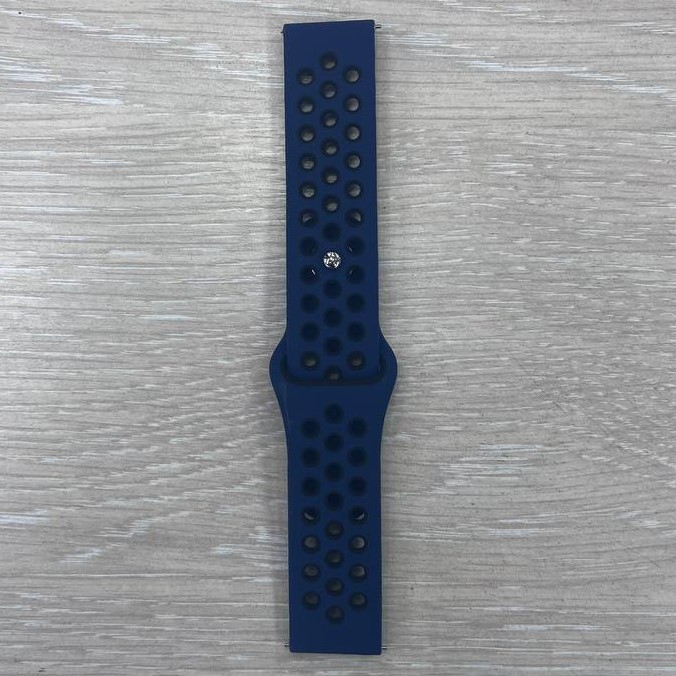 Универсальный силиконовый ремешок NIKE 20-22mm, тёмно-синий