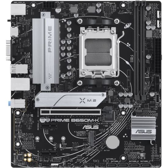 Материнская плата ASUS PRIME B650M-K Socket AM5 AMD B650 2xDDR5 mATX AC`97 8ch(7.1) 2.5Gg RAID+VGA+HDMI