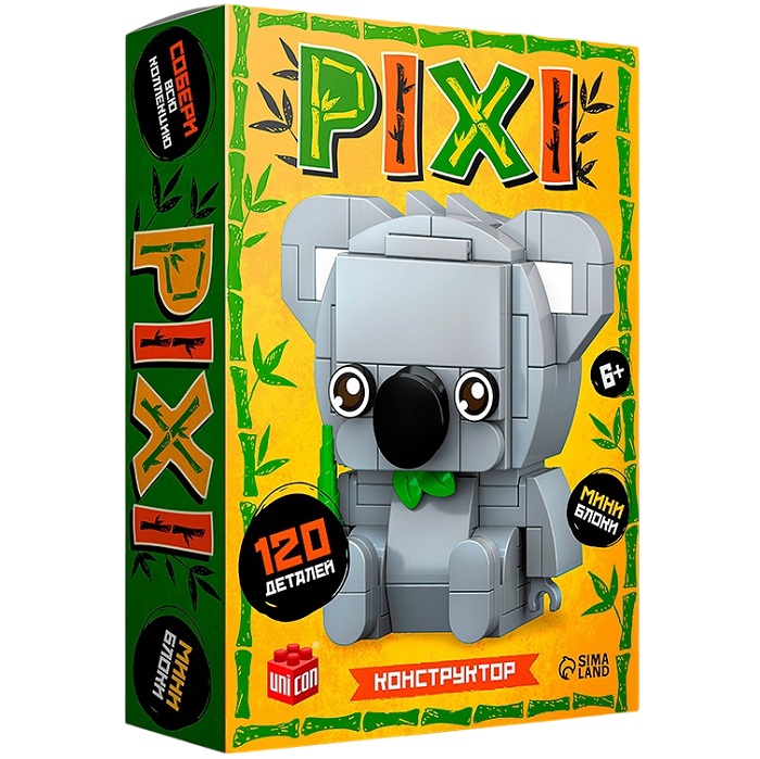Конструктор «PIXI. Коала», животные, мини блоки, 120 деталей