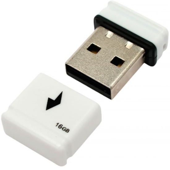 USB 16Gb Gembird GFL-2.0-16mini, белый