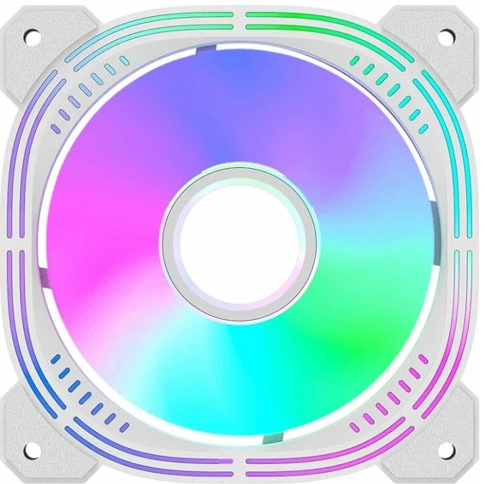 Вентилятор для корпуса Formula Nulight 12WH ARPW Reverse ARGB белый, 120 мм, 1500 об/мин, 25.34 дБ, 4 pin