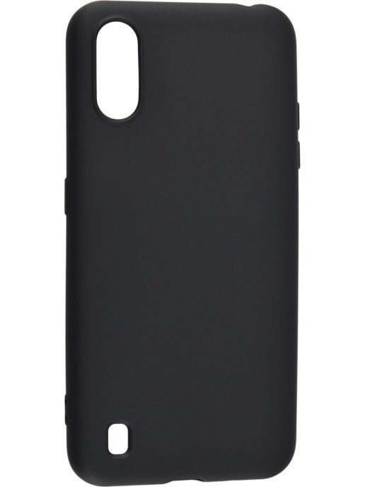 Силиконовый чехол FAISON для SAMSUNG Galaxy A01, Soft Matte, матовый, чёрный