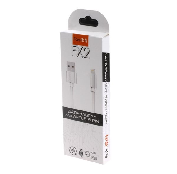 Кабель USB <--> Lightning  2.0м FAISON FX2 белый
