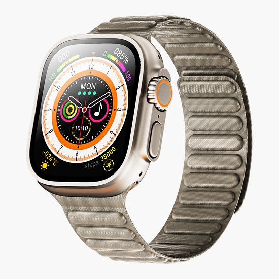 Ремешок KEEPHONE FINEWOVEN LOOP для Apple Watch 45/49MM KHAKI
