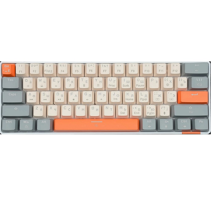Клавиатура JETACCESS PANTEON T3 BS HS RB Grey-White
