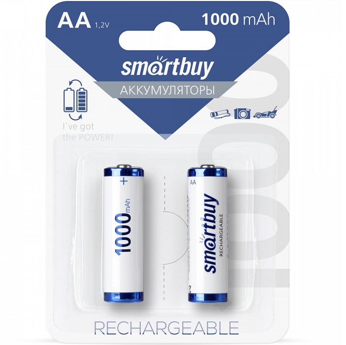 Аккумулятор SMARTBUY R06 1000 mAh BL-2