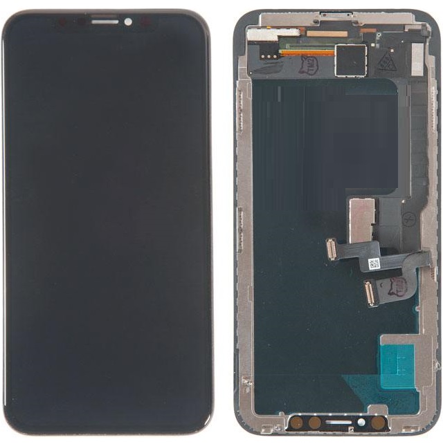 Дисплей для iPhone X + тачскрин черный с рамкой