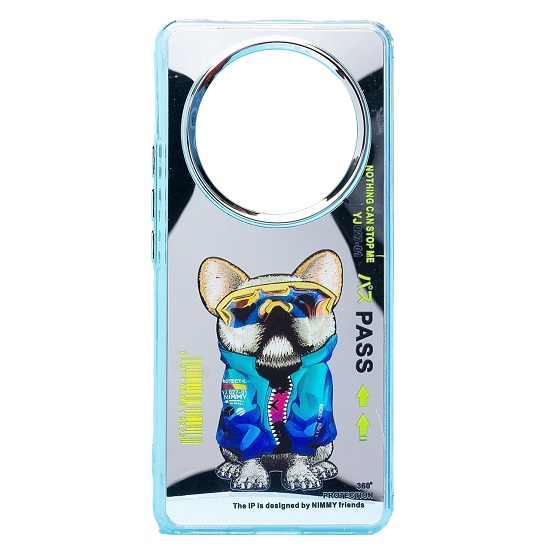 Задняя накладка PC092 для Honor X9b (собака) (transparent)