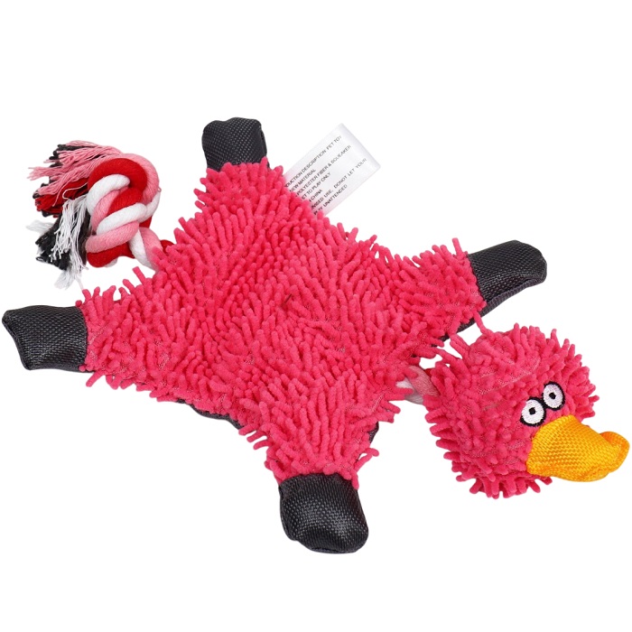 Игрушка текстильная "Косматая утка" , 32 х 19 см, фиолетовая 9192448