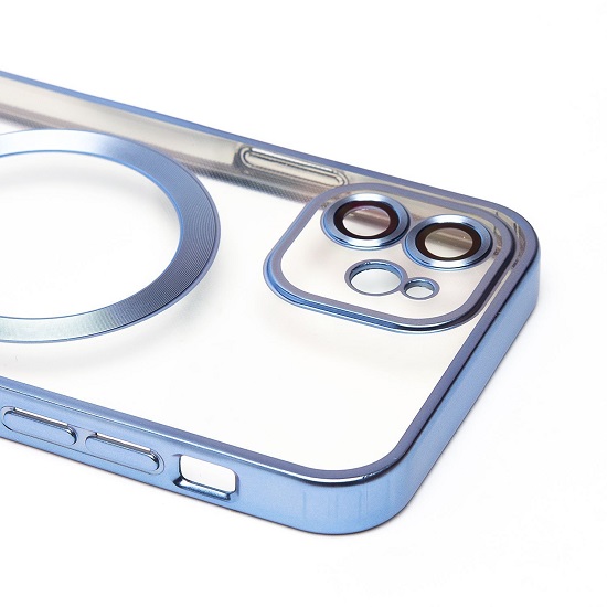 Задняя накладка SM027 SafeMag для iPhone 12 (blue) (232386)