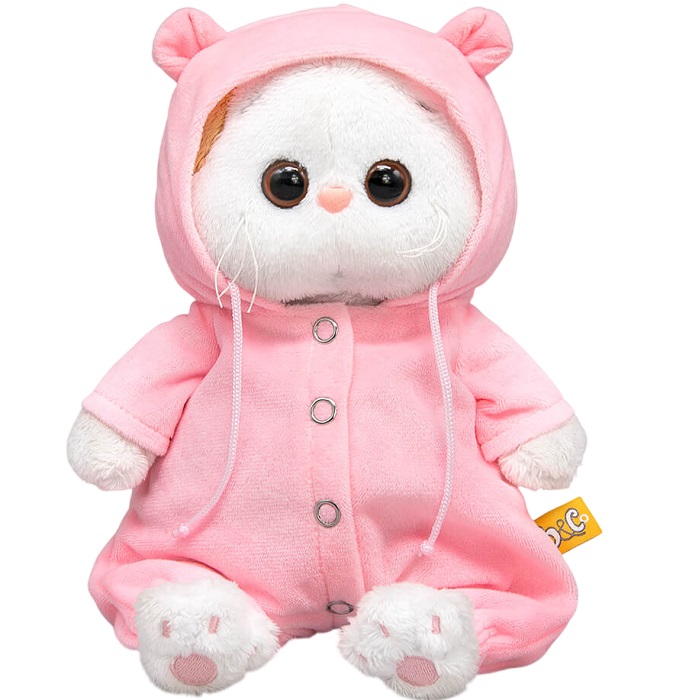 Мягкая игрушка Кошечка Ли-Ли baby в комбинезоне и с цветочком, 18 см (LB-155)