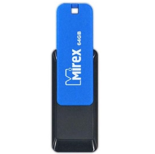 USB 64Gb MIREX CITY синий (ecopack)