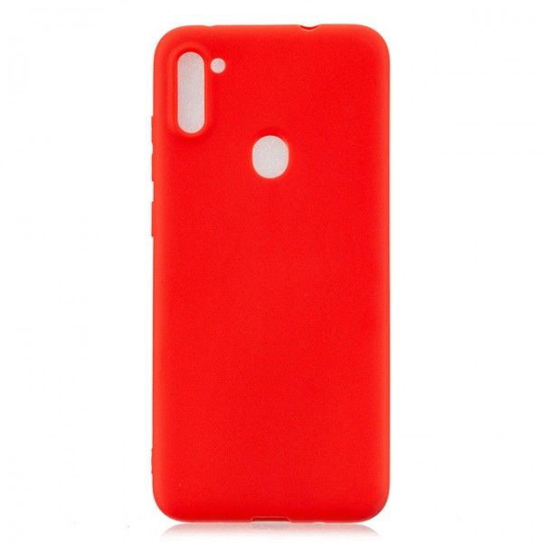 Силиконовый чехол FAISON для SAMSUNG Galaxy A11, №14, Silicon Case, матовый, красный