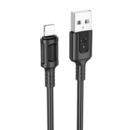 Кабель USB <--> Lightning  1.0м BOROFONE BX111 Feliz, чёрный
