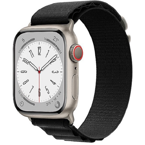 Текстильный ремешок ApW27 Alpine Loop для Apple Watch 42/44/45/49mm (black)