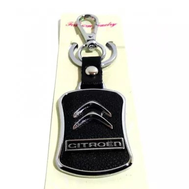 Брелок с карабином CITROEN хром-металл на коже