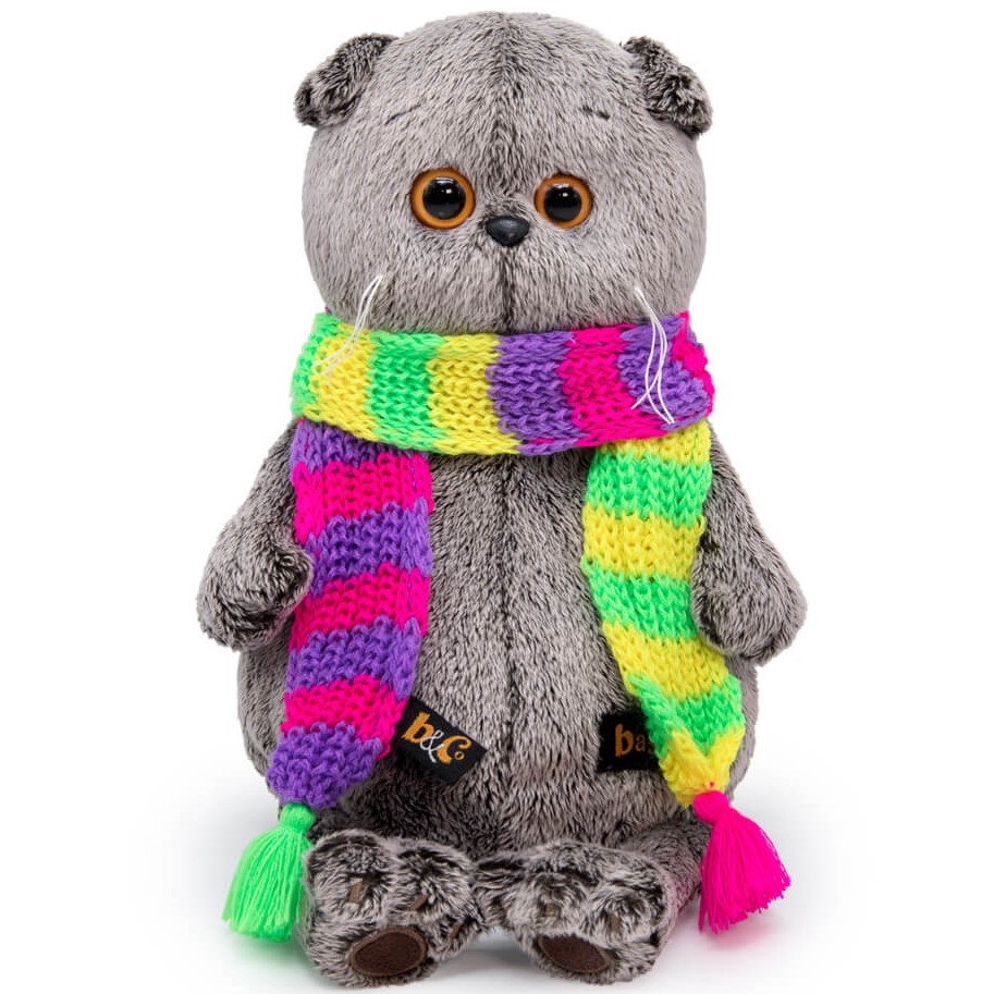 Мягкая игрушка Басик в ярком шарфе , 30см (Ks30-202)