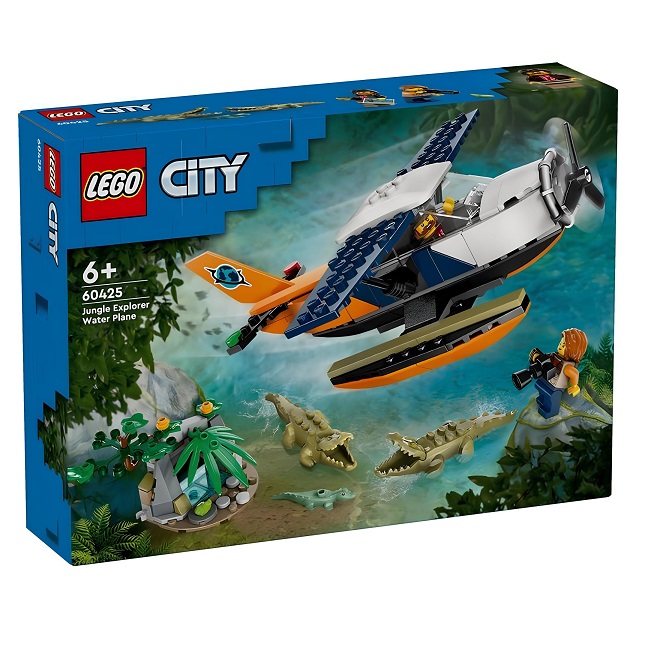 Конструктор LEGO CITY 60425 Исследователь джунглей: водный самолет