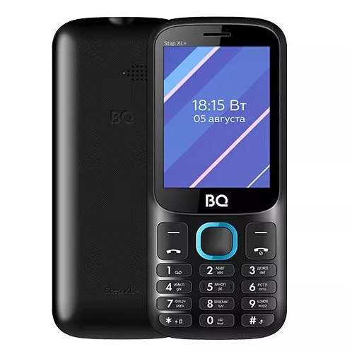 Телефон BQ 2820 Step XL+ Black+Blue